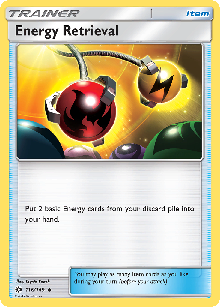 Energy Retrieval (116/149) [Sun & Moon: Base Set] | Eastridge Sports Cards & Games