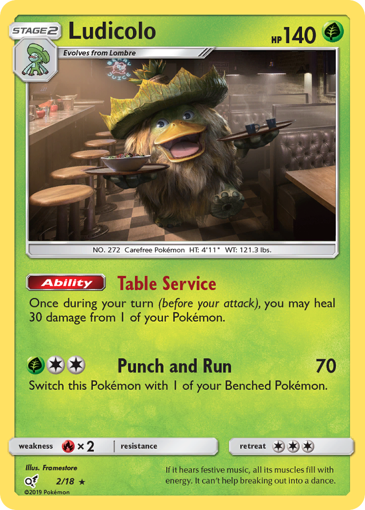 Ludicolo (2/18) [Sun & Moon: Detective Pikachu] | Eastridge Sports Cards & Games