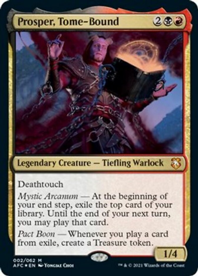 Prosper, Tome-Bound (Display Commander) [Dungeons & Dragons: Adventures in the Forgotten Realms Commander] | Eastridge Sports Cards & Games