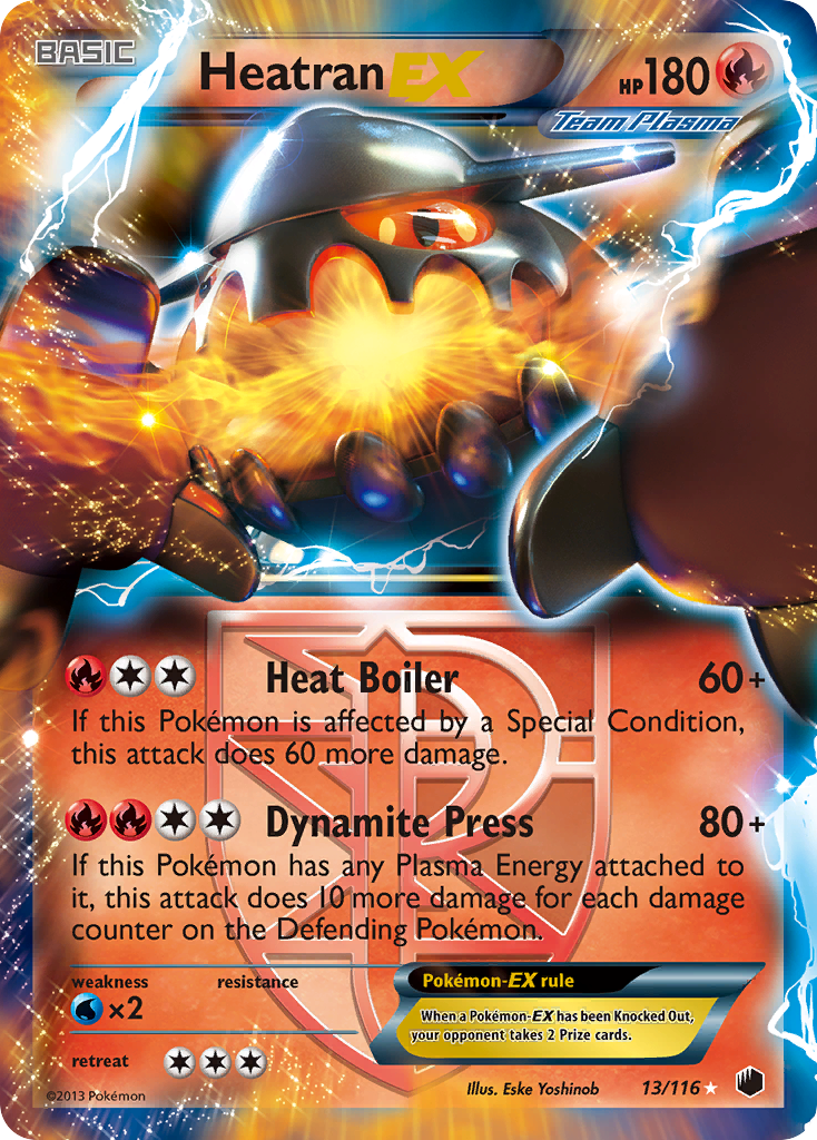 Heatran EX (13/116) [Black & White: Plasma Freeze] | Eastridge Sports Cards & Games