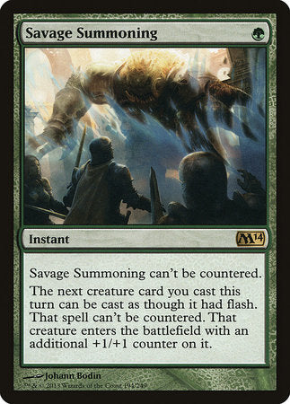 Savage Summoning [Magic 2014] | Eastridge Sports Cards & Games