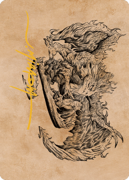 Miirym, Sentinel Wyrm Art Card (Gold-Stamped Signature) [Commander Legends: Battle for Baldur's Gate Art Series] | Eastridge Sports Cards & Games