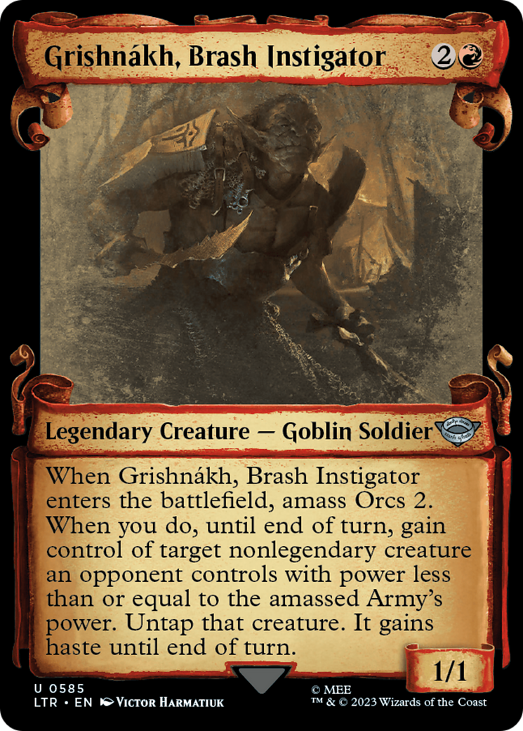 Grishnakh, Brash Instigator [The Lord of the Rings: Tales of Middle-Earth Showcase Scrolls] | Eastridge Sports Cards & Games