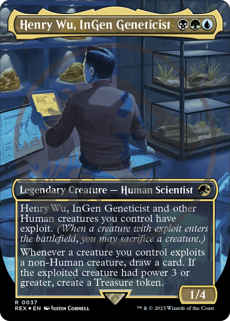 Henry Wu, InGen Geneticist Emblem (Borderless) [Jurassic World Collection Tokens] | Eastridge Sports Cards & Games