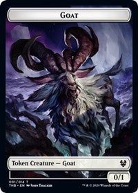 Goat // Satyr Double-sided Token [Theros Beyond Death Tokens] | Eastridge Sports Cards & Games