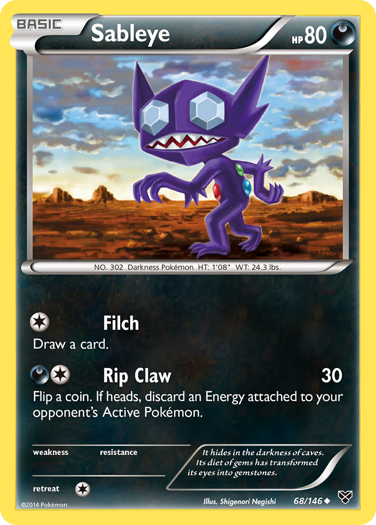 Sableye (68/146) [XY: Base Set] | Eastridge Sports Cards & Games