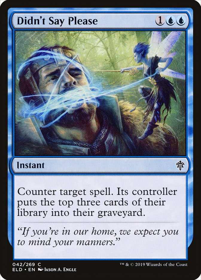 Didn't Say Please [Throne of Eldraine] | Eastridge Sports Cards & Games