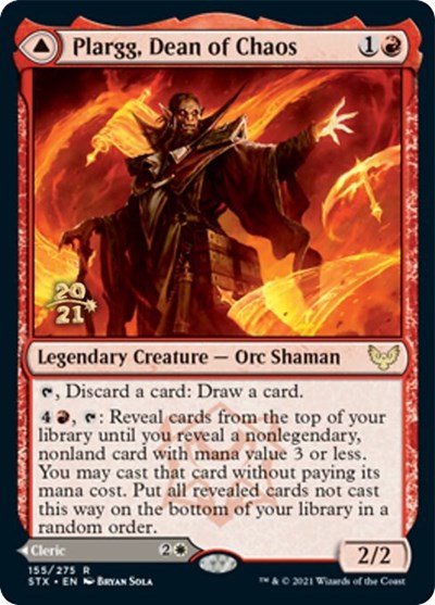 Plargg, Dean of Chaos // Augusta, Dean of Order [Strixhaven: School of Mages Prerelease Promos] | Eastridge Sports Cards & Games