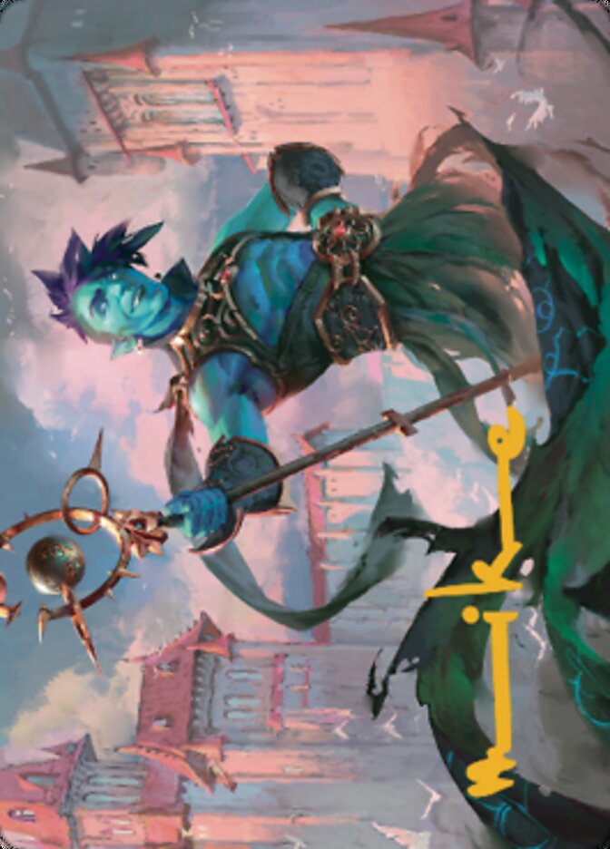 Haughty Djinn Art Card (Gold-Stamped Signature) [Dominaria United Art Series] | Eastridge Sports Cards & Games