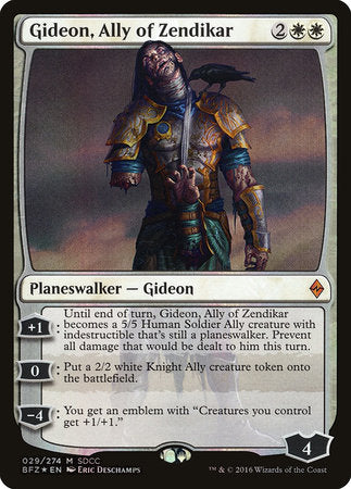 Gideon, Ally of Zendikar SDCC 2016 EXCLUSIVE [San Diego Comic-Con 2016] | Eastridge Sports Cards & Games