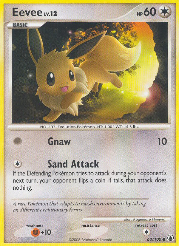 Eevee (63/100) [Diamond & Pearl: Majestic Dawn] | Eastridge Sports Cards & Games