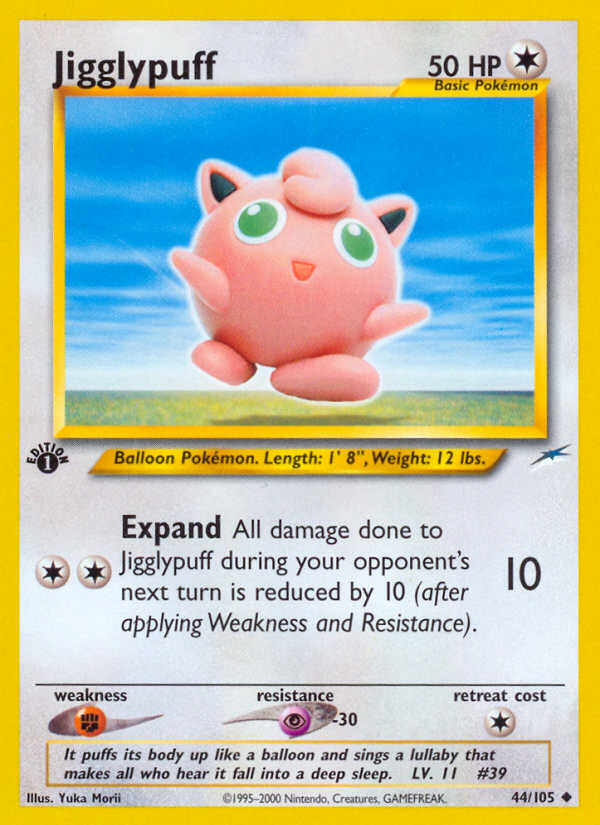 Jigglypuff (44/105) [Neo Destiny 1st Edition] | Eastridge Sports Cards & Games