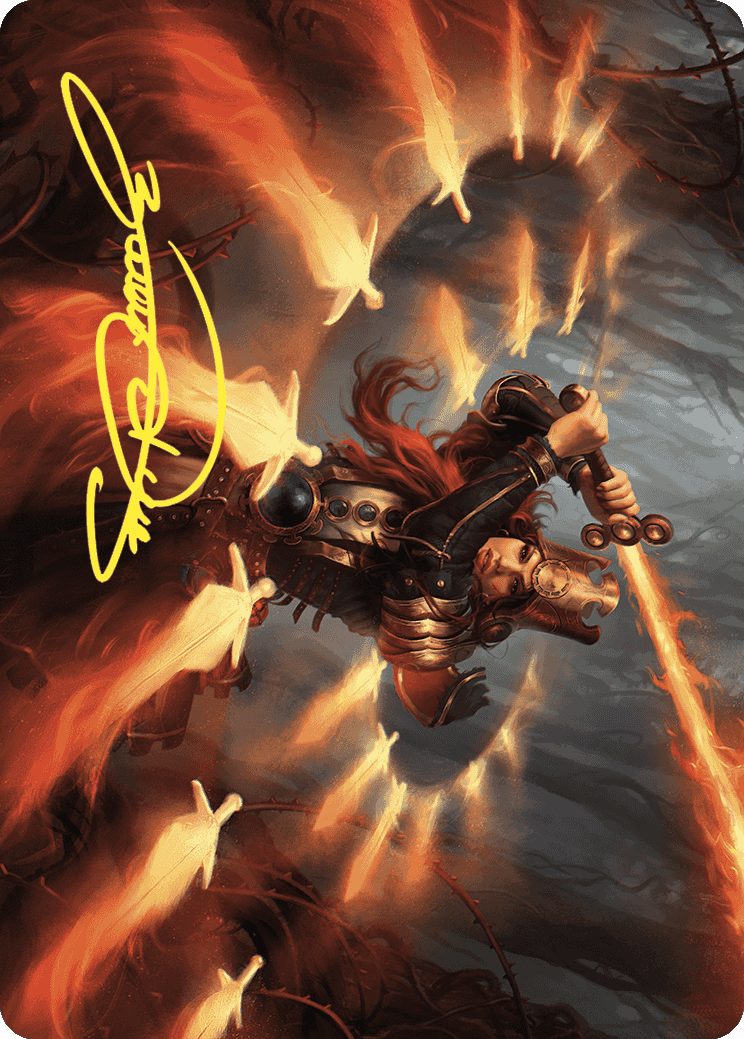 Heartflame Duelist Art Card (Gold-Stamped Signature) [Wilds of Eldraine Art Series] | Eastridge Sports Cards & Games
