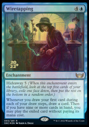 Wiretapping [Streets of New Capenna Prerelease Promos] | Eastridge Sports Cards & Games