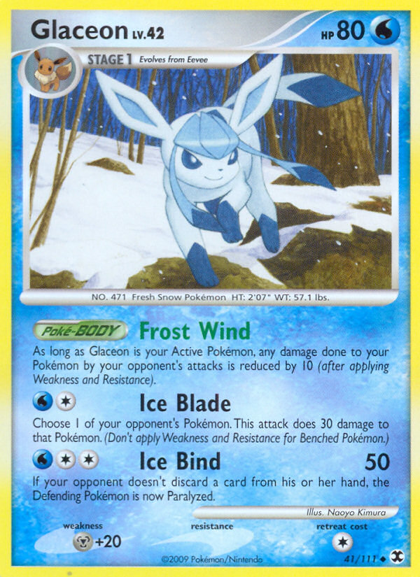 Glaceon (41/111) [Platinum: Rising Rivals] | Eastridge Sports Cards & Games