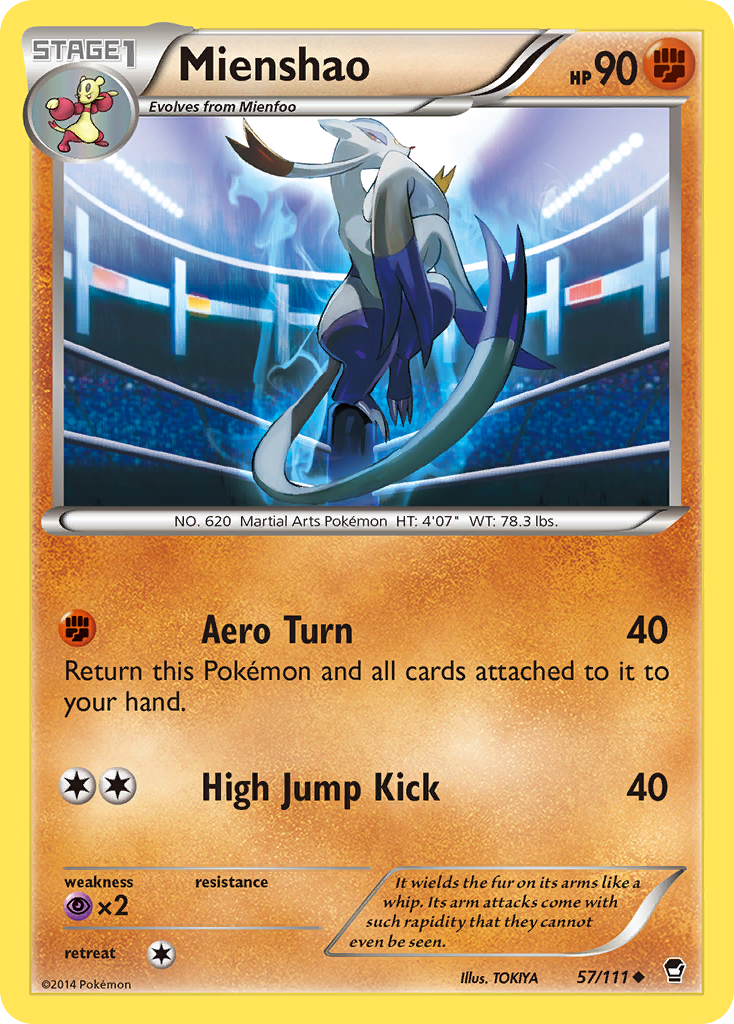 Mienshao (57/111) [XY: Furious Fists] | Eastridge Sports Cards & Games