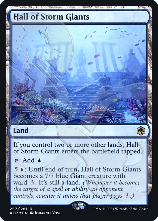 Hall of Storm Giants (Ampersand Promo) [Dungeons & Dragons: Adventures in the Forgotten Realms Promos] | Eastridge Sports Cards & Games