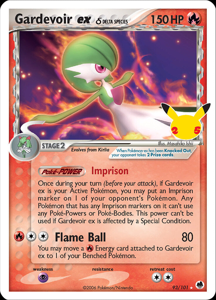 Gardevoir ex (93/101) (Delta Species) [Celebrations: 25th Anniversary - Classic Collection] | Eastridge Sports Cards & Games