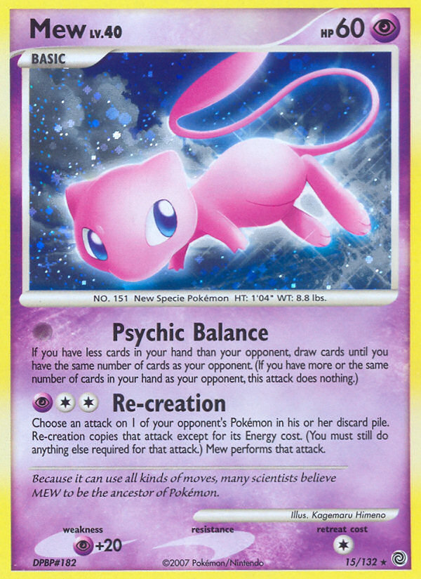 Mew (15/132) [Diamond & Pearl: Secret Wonders] | Eastridge Sports Cards & Games