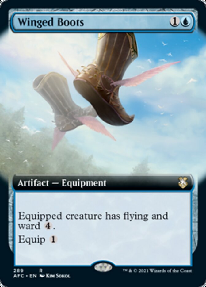 Winged Boots (Extended) [Dungeons & Dragons: Adventures in the Forgotten Realms Commander] | Eastridge Sports Cards & Games