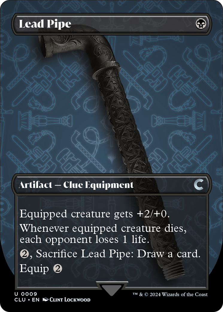 Lead Pipe (Borderless) [Ravnica: Clue Edition] | Eastridge Sports Cards & Games