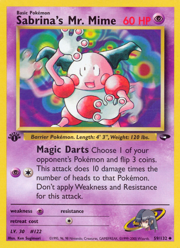 Sabrina's Mr. Mime (59/132) [Gym Challenge 1st Edition] | Eastridge Sports Cards & Games