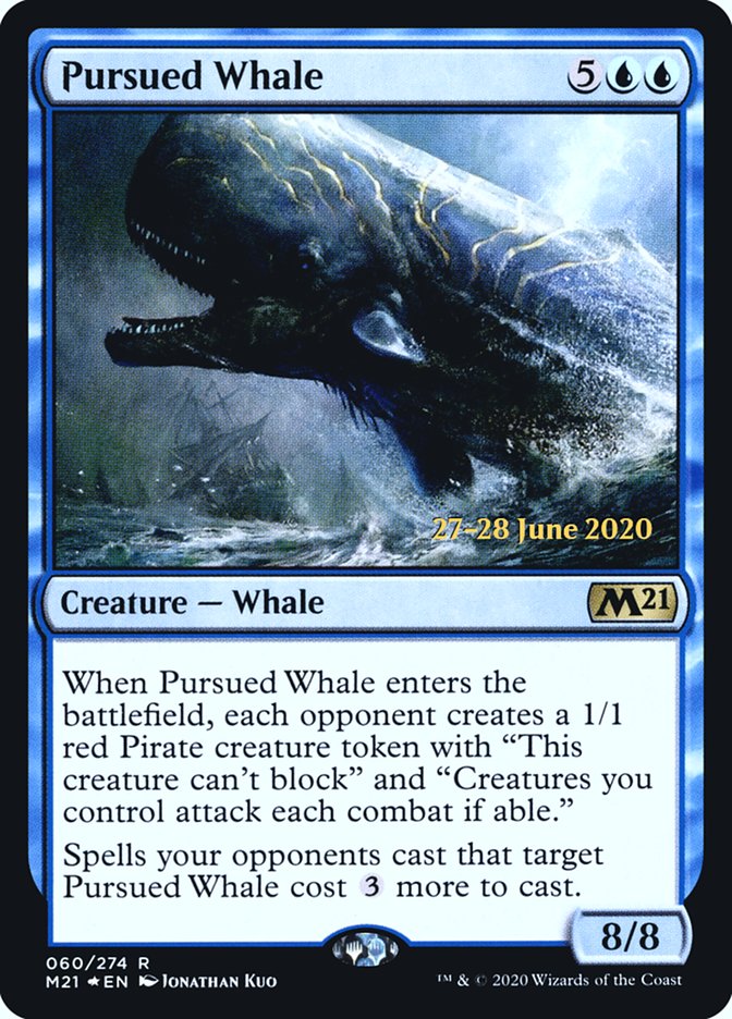 Pursued Whale  [Core Set 2021 Prerelease Promos] | Eastridge Sports Cards & Games