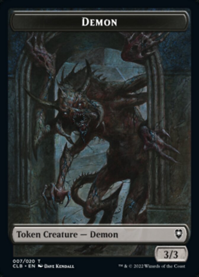 Treasure // Demon Double-sided Token [Commander Legends: Battle for Baldur's Gate Tokens] | Eastridge Sports Cards & Games