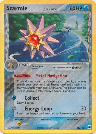 Starmie (15/113) (Delta Species) (Stamped) [EX: Delta Species] | Eastridge Sports Cards & Games