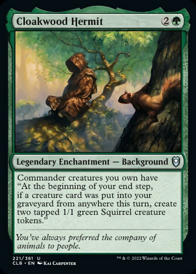 Cloakwood Hermit [Commander Legends: Battle for Baldur's Gate] | Eastridge Sports Cards & Games