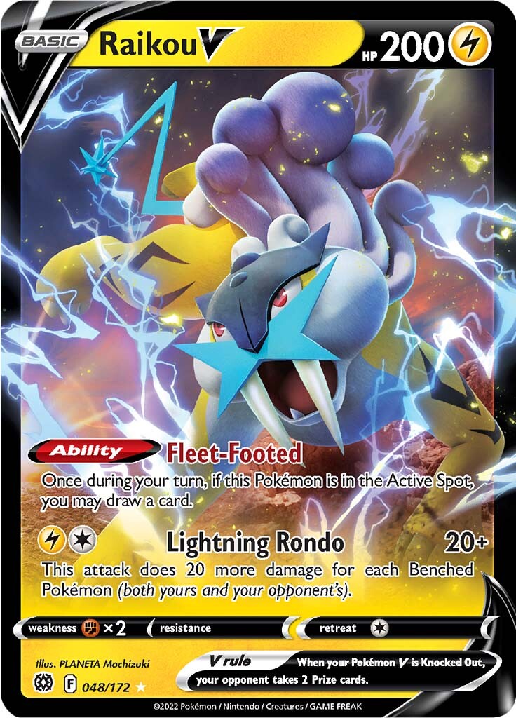 Raikou V (048/172) [Sword & Shield: Brilliant Stars] | Eastridge Sports Cards & Games