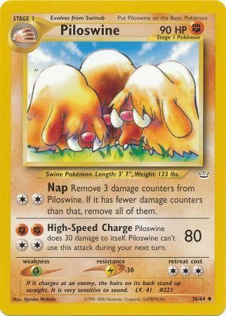 Piloswine (36/64) [Neo Revelation Unlimited] | Eastridge Sports Cards & Games