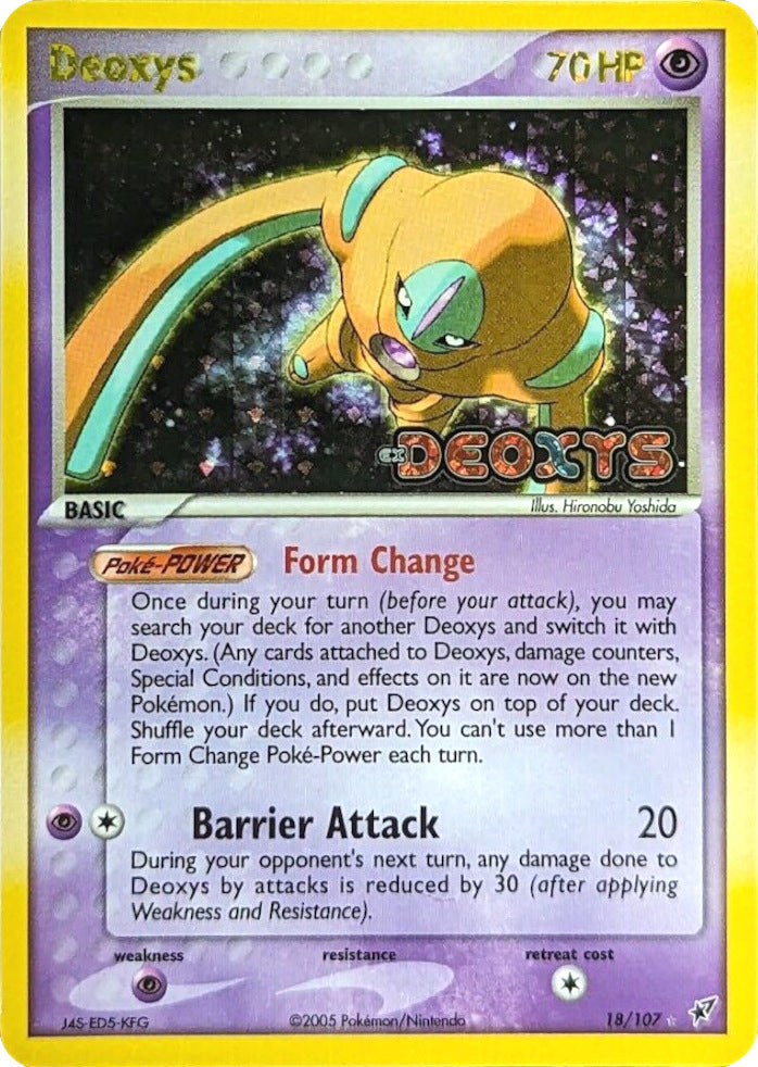 Deoxys (18/107) (Stamped) [EX: Deoxys] | Eastridge Sports Cards & Games