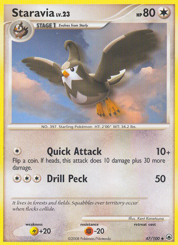 Staravia (47/100) [Diamond & Pearl: Majestic Dawn] | Eastridge Sports Cards & Games