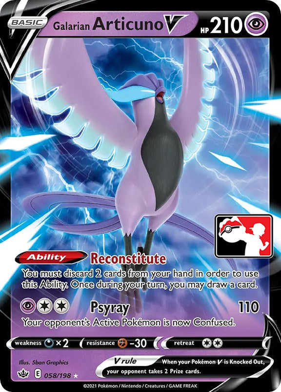 Galarian Articuno V (058/198) [Prize Pack Series One] | Eastridge Sports Cards & Games