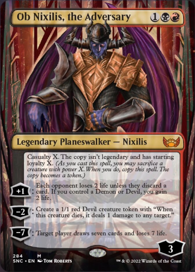 Ob Nixilis, the Adversary (Borderless) [Streets of New Capenna] | Eastridge Sports Cards & Games