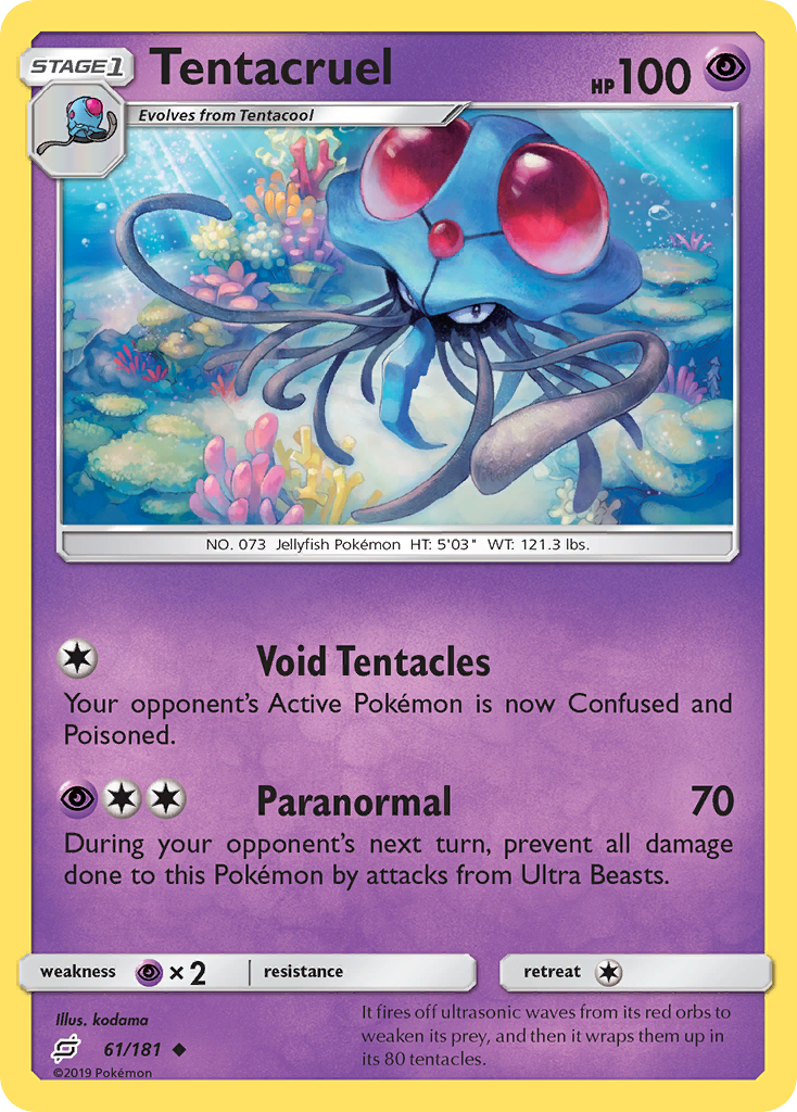 Tentacruel (61/181) [Sun & Moon: Team Up] | Eastridge Sports Cards & Games