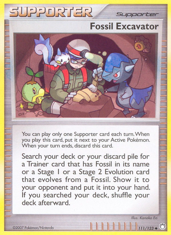 Fossil Excavator (111/123) [Diamond & Pearl: Mysterious Treasures] | Eastridge Sports Cards & Games