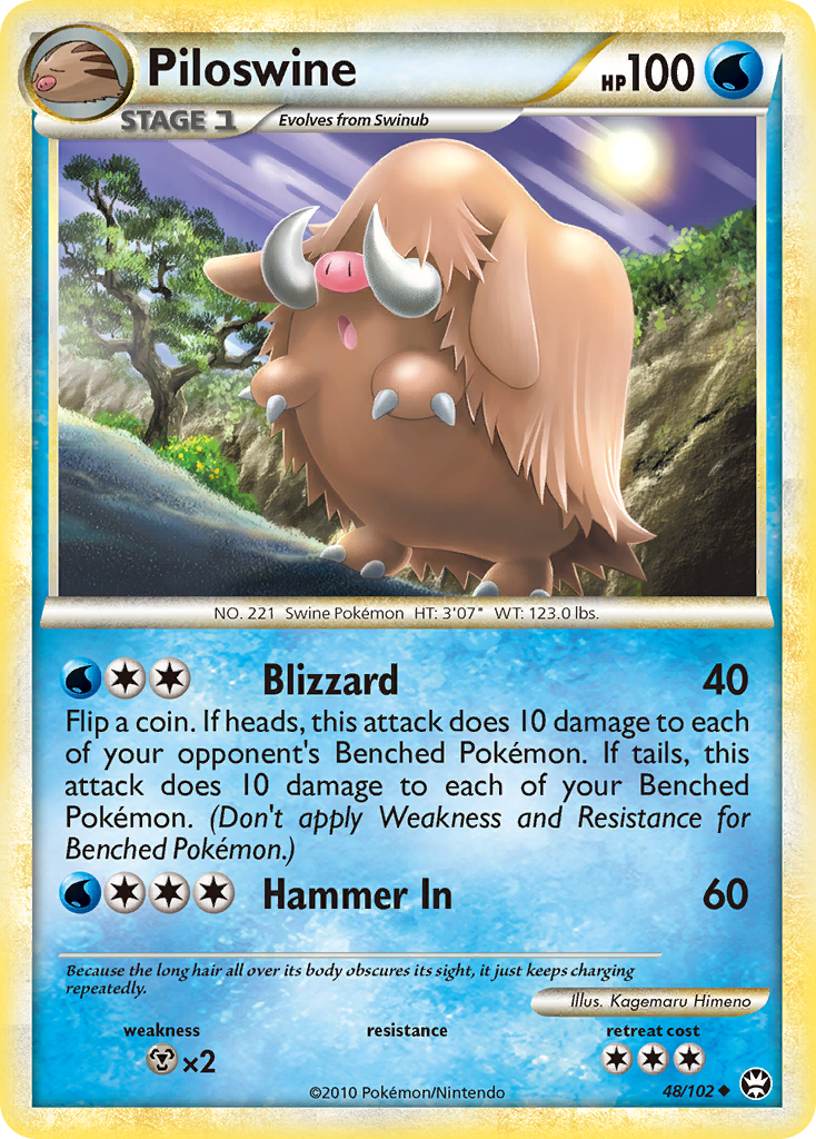 Piloswine (48/102) [HeartGold & SoulSilver: Triumphant] | Eastridge Sports Cards & Games