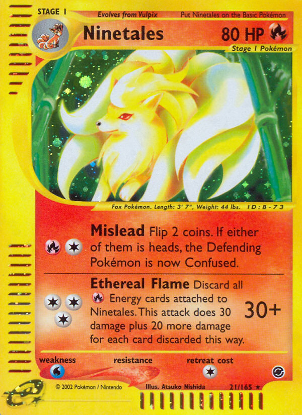 Ninetales (21/165) [Expedition: Base Set] | Eastridge Sports Cards & Games