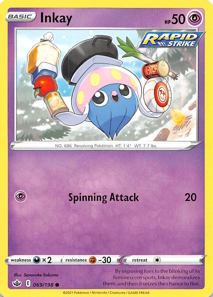 Inkay (069/198) [Sword & Shield: Chilling Reign] | Eastridge Sports Cards & Games