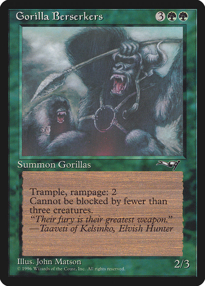 Gorilla Berserkers (Mouths Open) [Alliances] | Eastridge Sports Cards & Games