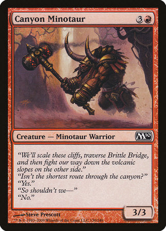 Canyon Minotaur [Magic 2010] | Eastridge Sports Cards & Games