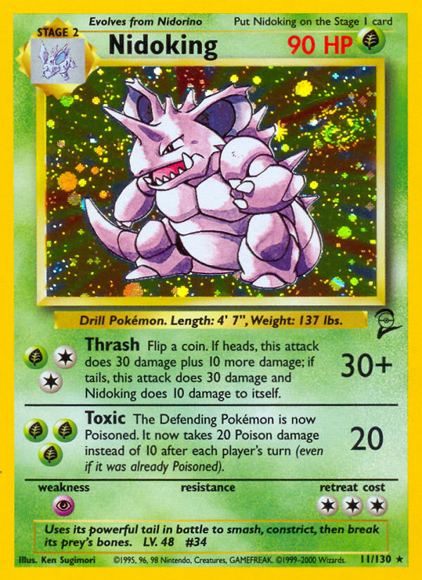 Nidoking (11/130) [Base Set 2] | Eastridge Sports Cards & Games