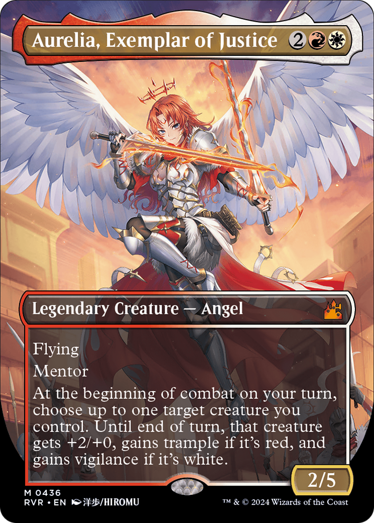 Aurelia, Exemplar of Justice (Anime Borderless) [Ravnica Remastered] | Eastridge Sports Cards & Games