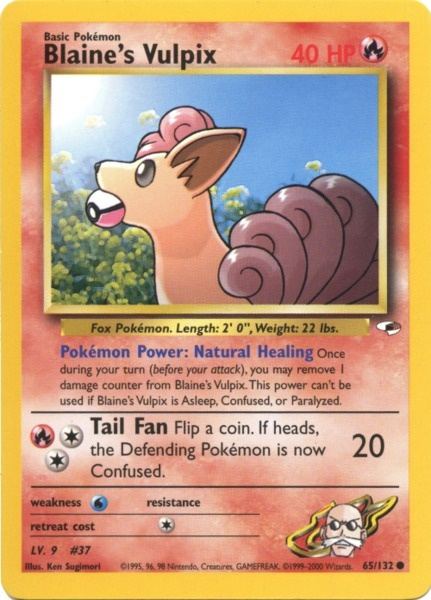 Blaine's Vulpix (65/132) [Gym Heroes Unlimited] | Eastridge Sports Cards & Games