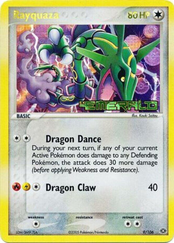 Rayquaza (9/106) (Stamped) [EX: Emerald] | Eastridge Sports Cards & Games