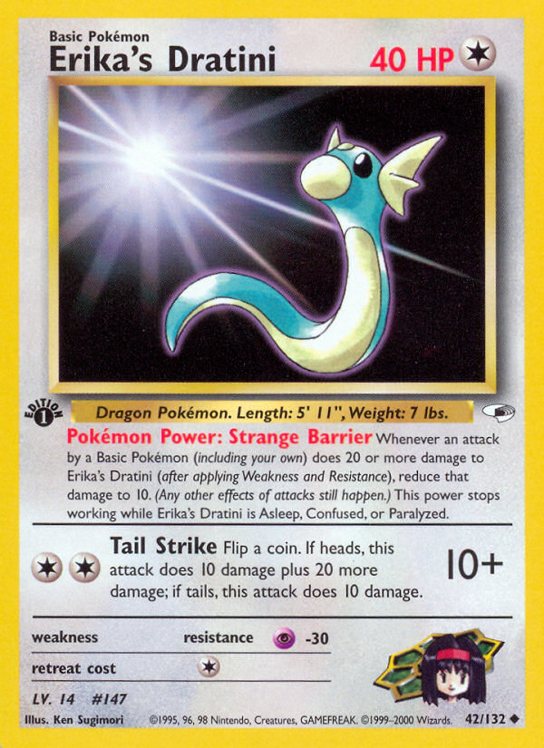 Erika's Dratini (42/132) [Gym Heroes 1st Edition] | Eastridge Sports Cards & Games