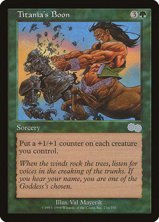 Titania's Boon [Urza's Saga] | Eastridge Sports Cards & Games