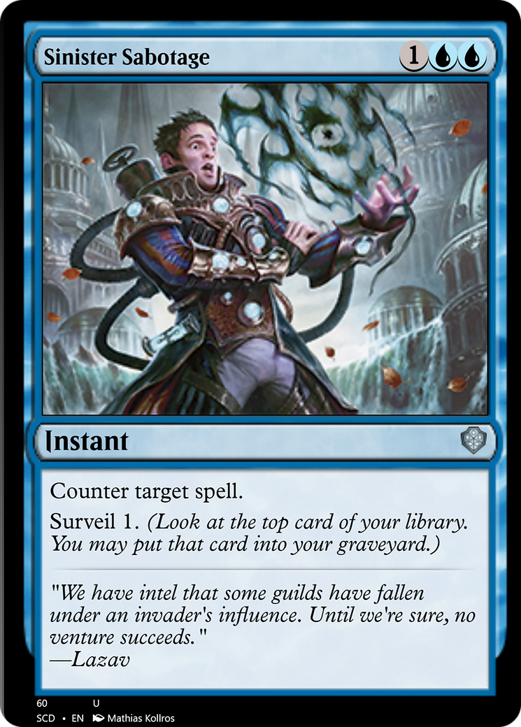 Sinister Sabotage [Starter Commander Decks] | Eastridge Sports Cards & Games